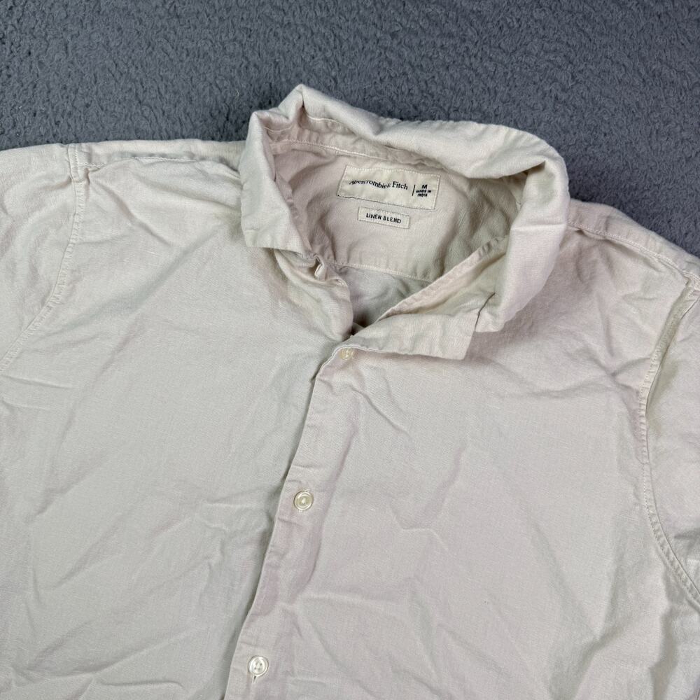 Abercrombie & Fitch Light Pink Casual Button-Down Shirt